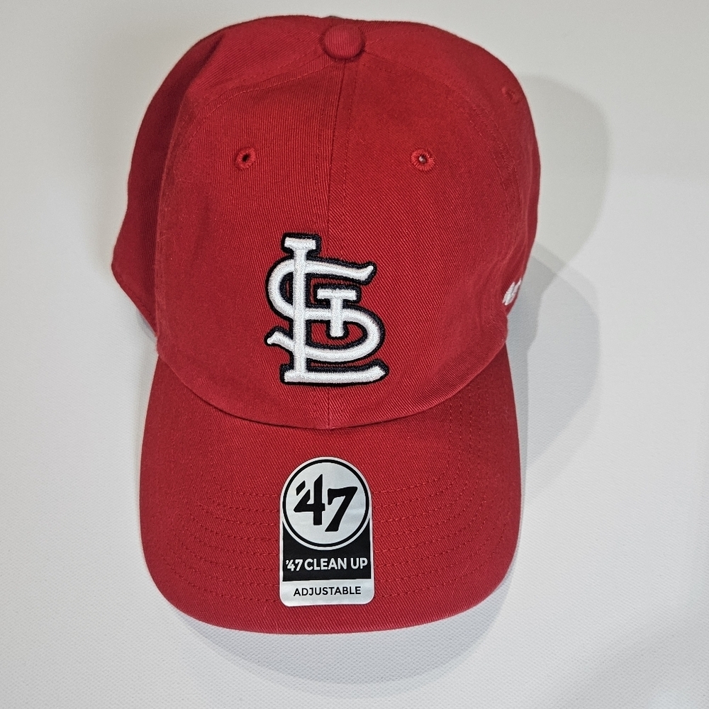 St. Louis Cardinals Hat Cap Adjustable Red White Logo MLB Official‎ Product NEW